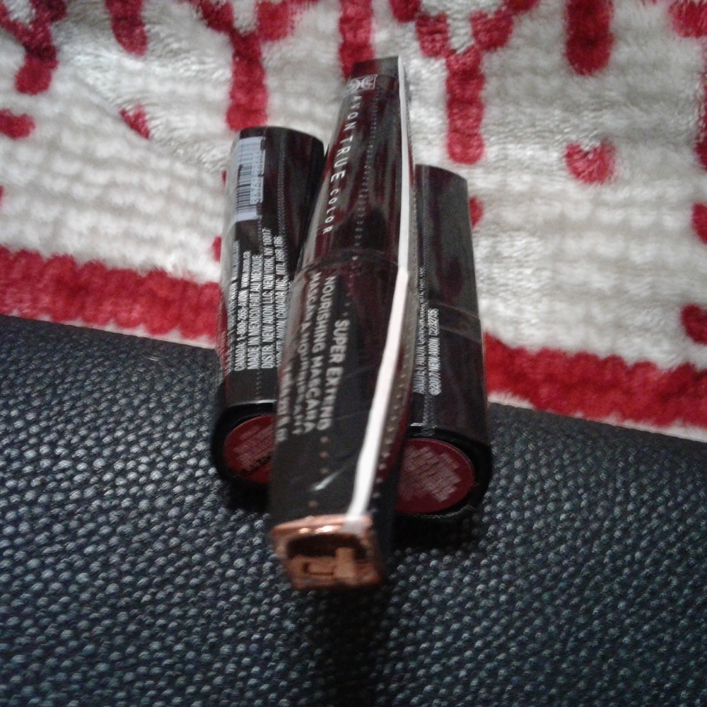 Black Leather Clutch Custom Avon Makeup Bundle